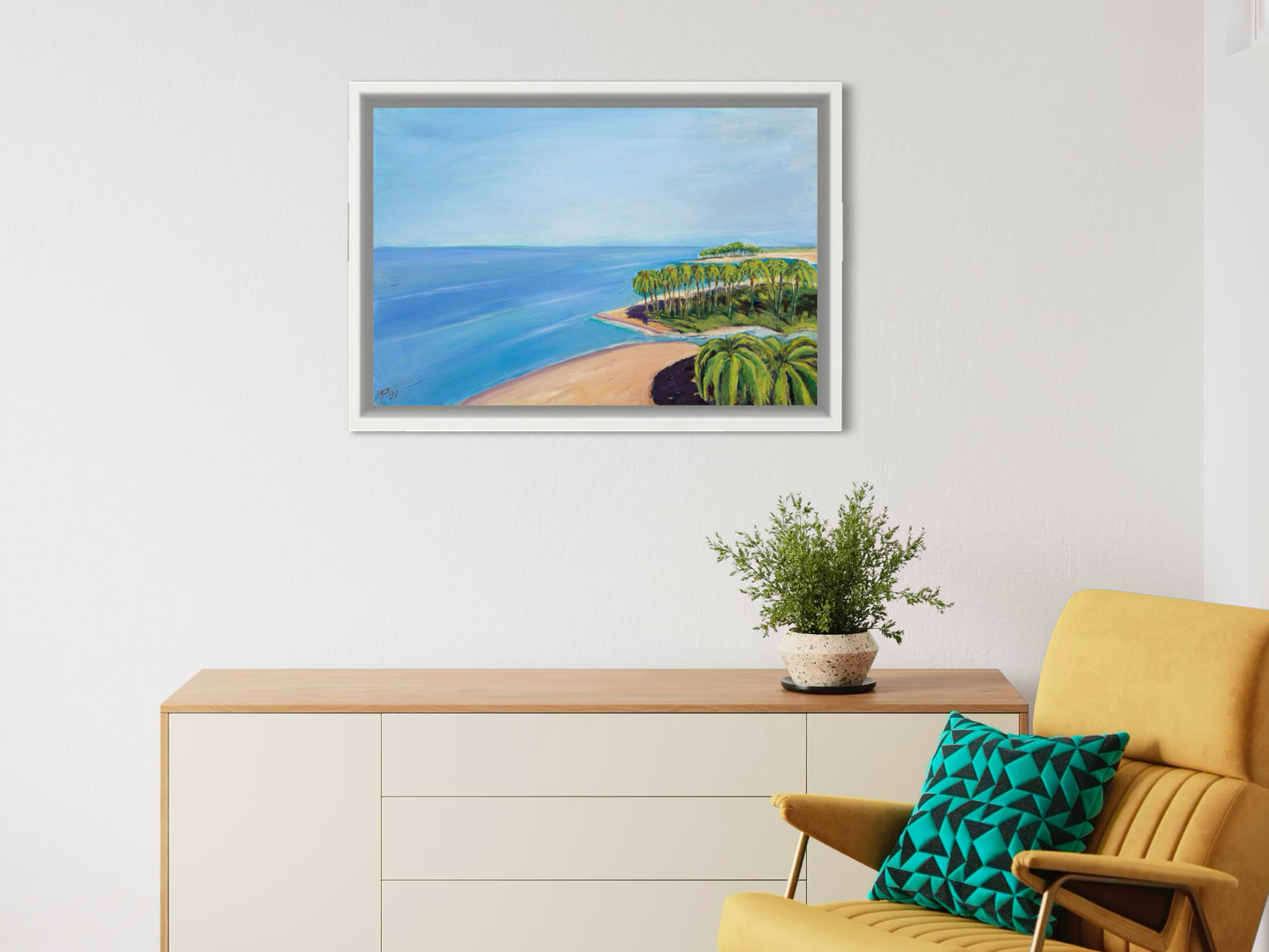 Palm Trees at Stream