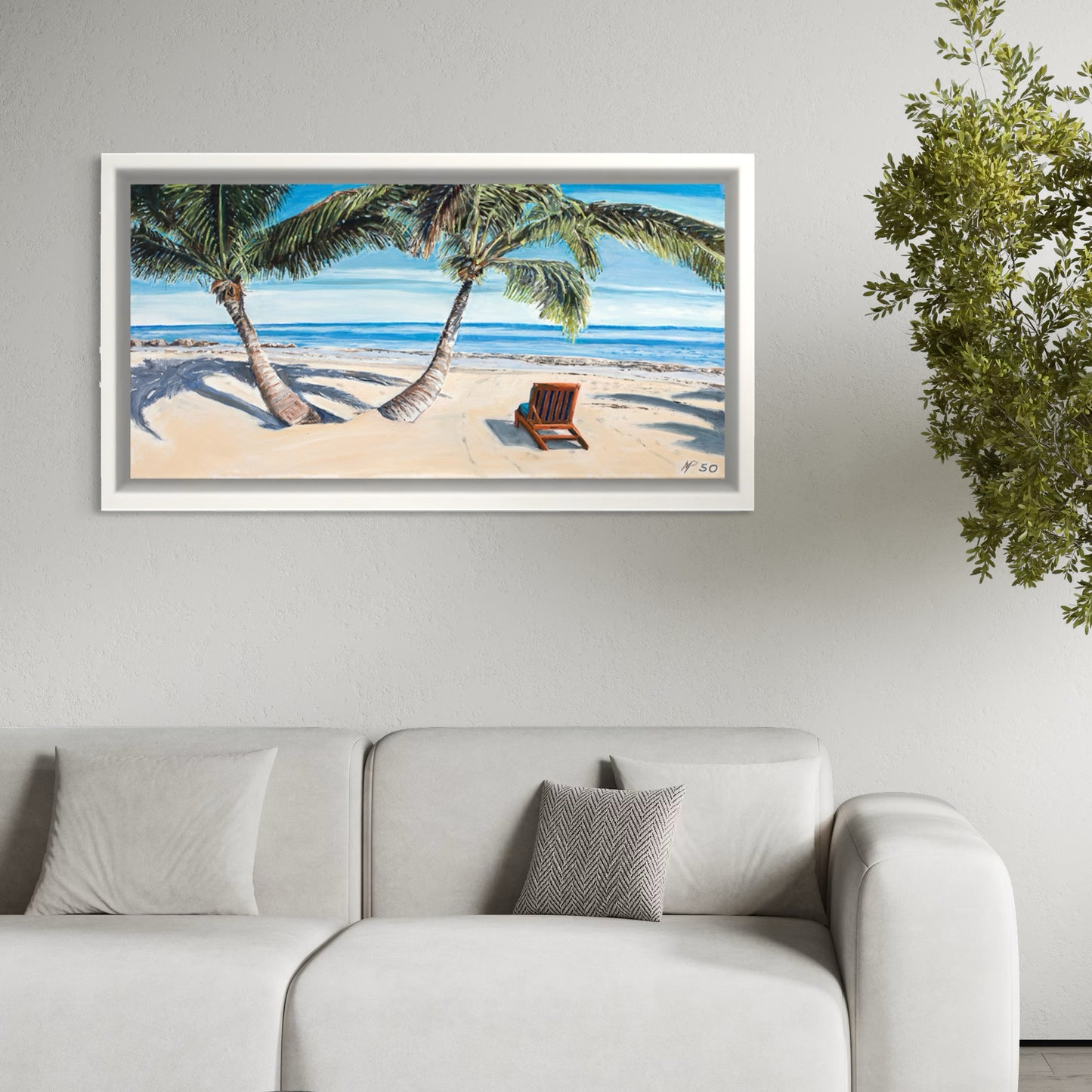 Palm Trees and Chaise